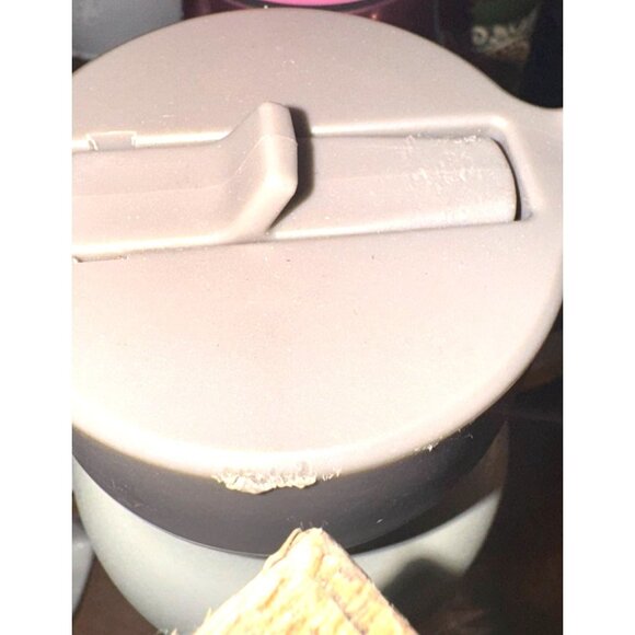 Set Of 3 Water Bottles: Pink Insulated With Flip Lid Copper Hammered White Built - Picture 10 of 12